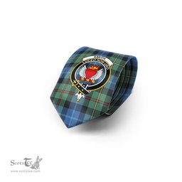 Scottish Smith Ancient Tartan Tie with Family Crest Tartan Plaid NeckTie Scottish Plaid Tartan Plaid - ScotsTee - scotstee.com