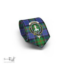 Scottish Paterson Tartan Tie with Family Crest Tartan Plaid NeckTie Scottish Plaid Tartan Plaid - ScotsTee - scotstee.com