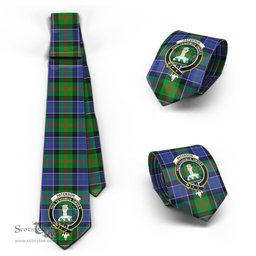 Scottish Paterson Tartan Tie with Family Crest Tartan Plaid NeckTie Scottish Plaid Tartan Plaid - ScotsTee - scotstee.com