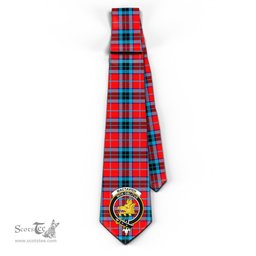 Scottish MacTavish Modern Tartan Tie with Family Crest Tartan Plaid NeckTie Scottish Plaid Tartan Plaid - ScotsTee - scotstee.com