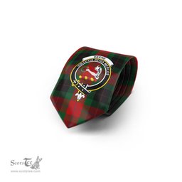 Scottish Skene of Cromar Black Tartan Tie with Family Crest Tartan Plaid NeckTie Scottish Plaid Tartan Plaid - ScotsTee - scotstee.com