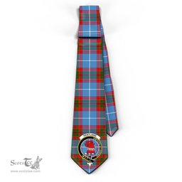 Scottish Pentland Tartan Tie with Family Crest Tartan Plaid NeckTie Scottish Plaid Tartan Plaid - ScotsTee - scotstee.com
