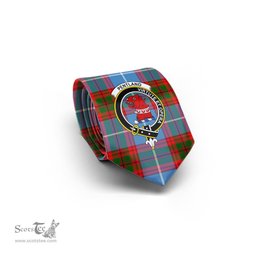 Scottish Pentland Tartan Tie with Family Crest Tartan Plaid NeckTie Scottish Plaid Tartan Plaid - ScotsTee - scotstee.com