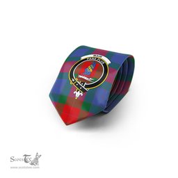 Scottish Mar Tartan Tie with Family Crest Tartan Plaid NeckTie Scottish Plaid Tartan Plaid - ScotsTee - scotstee.com