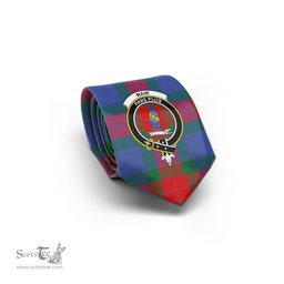 Scottish Mar Tartan Tie with Family Crest Tartan Plaid NeckTie Scottish Plaid Tartan Plaid - ScotsTee - scotstee.com