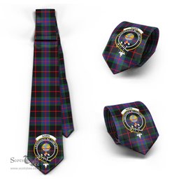 Scottish Nairn Tartan Tie with Family Crest Tartan Plaid NeckTie Scottish Plaid Tartan Plaid - ScotsTee - scotstee.com