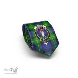 Scottish Meldrum Tartan Tie with Family Crest Tartan Plaid NeckTie Scottish Plaid Tartan Plaid - ScotsTee - scotstee.com