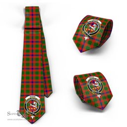 Scottish Skene Modern Tartan Tie with Family Crest Tartan Plaid NeckTie Scottish Plaid Tartan Plaid - ScotsTee - scotstee.com