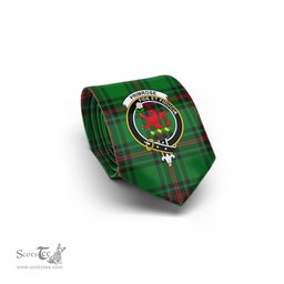 Scottish Primrose Tartan Tie with Family Crest Tartan Plaid NeckTie Scottish Plaid Tartan Plaid - ScotsTee - scotstee.com