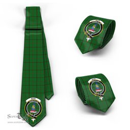 Scottish Mar Tribe Tartan Tie with Family Crest Tartan Plaid NeckTie Scottish Plaid Tartan Plaid - ScotsTee - scotstee.com