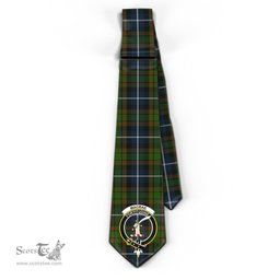 Scottish MacRae Hunting Tartan Tie with Family Crest Tartan Plaid NeckTie Scottish Plaid Tartan Plaid - ScotsTee - scotstee.com