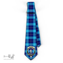 Scottish McKerrell Tartan Tie with Family Crest Tartan Plaid NeckTie Scottish Plaid Tartan Plaid - ScotsTee - scotstee.com