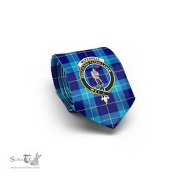 Scottish McKerrell Tartan Tie with Family Crest Tartan Plaid NeckTie Scottish Plaid Tartan Plaid - ScotsTee - scotstee.com
