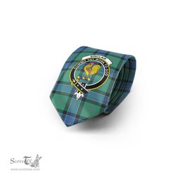 Scottish Sinclair Hunting Ancient Tartan Tie with Family Crest Tartan Plaid NeckTie Scottish Plaid Tartan Plaid - ScotsTee - scotstee.com