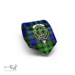 Scottish Rollo Modern Tartan Tie with Family Crest Tartan Plaid NeckTie Scottish Plaid Tartan Plaid - ScotsTee - scotstee.com