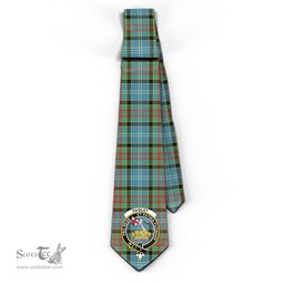 Scottish Paisley Tartan Tie with Family Crest Tartan Plaid NeckTie Scottish Plaid Tartan Plaid - ScotsTee - scotstee.com