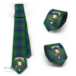 Scottish Oliphant Tartan Tie with Family Crest Tartan Plaid NeckTie Scottish Plaid Tartan Plaid - ScotsTee - scotstee.com