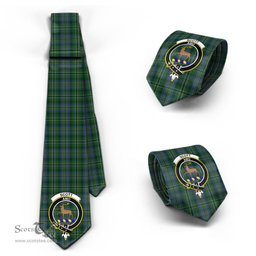 Scottish Scott Hunting Tartan Tie with Family Crest Tartan Plaid NeckTie Scottish Plaid Tartan Plaid - ScotsTee - scotstee.com