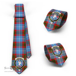 Scottish Pennycook Tartan Tie with Family Crest Tartan Plaid NeckTie Scottish Plaid Tartan Plaid - ScotsTee - scotstee.com