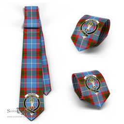 Scottish Skirving Tartan Tie with Family Crest Tartan Plaid NeckTie Scottish Plaid Tartan Plaid - ScotsTee - scotstee.com