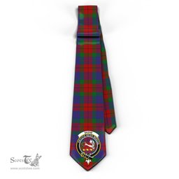 Scottish Skene of Cromar Tartan Tie with Family Crest Tartan Plaid NeckTie Scottish Plaid Tartan Plaid - ScotsTee - scotstee.com