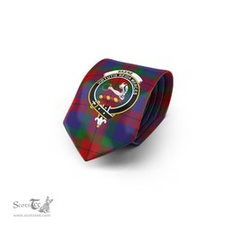 Scottish Skene of Cromar Tartan Tie with Family Crest Tartan Plaid NeckTie Scottish Plaid Tartan Plaid - ScotsTee - scotstee.com