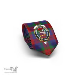 Scottish Skene of Cromar Tartan Tie with Family Crest Tartan Plaid NeckTie Scottish Plaid Tartan Plaid - ScotsTee - scotstee.com