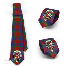 Scottish Skene of Cromar Tartan Tie with Family Crest Tartan Plaid NeckTie Scottish Plaid Tartan Plaid - ScotsTee - scotstee.com