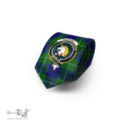 Scottish Oliphant Modern Tartan Tie with Family Crest Tartan Plaid NeckTie Scottish Plaid Tartan Plaid - ScotsTee - scotstee.com