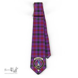 Scottish Montgomery Modern Tartan Tie with Family Crest Tartan Plaid NeckTie Scottish Plaid Tartan Plaid - ScotsTee - scotstee.com