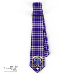 Scottish Ochterlony Tartan Tie with Family Crest Tartan Plaid NeckTie Scottish Plaid Tartan Plaid - ScotsTee - scotstee.com