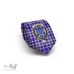 Scottish Ochterlony Tartan Tie with Family Crest Tartan Plaid NeckTie Scottish Plaid Tartan Plaid - ScotsTee - scotstee.com