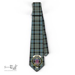Scottish Ogilvie (Ogilvy) Hunting Tartan Tie with Family Crest Tartan Plaid NeckTie Scottish Plaid Tartan Plaid - ScotsTee - scotstee.com