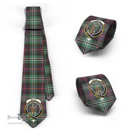 Scottish Rollo Hunting Tartan Tie with Family Crest Tartan Plaid NeckTie Scottish Plaid Tartan Plaid - ScotsTee - scotstee.com