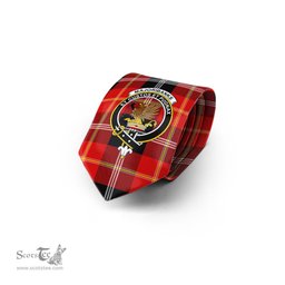 Scottish Majoribanks Tartan Tie with Family Crest Tartan Plaid NeckTie Scottish Plaid Tartan Plaid - ScotsTee - scotstee.com