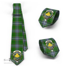 Scottish Pringle Tartan Tie with Family Crest Tartan Plaid NeckTie Scottish Plaid Tartan Plaid - ScotsTee - scotstee.com