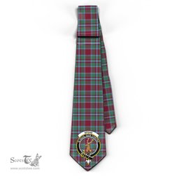 Scottish Spens (Spence) Tartan Tie with Family Crest Tartan Plaid NeckTie Scottish Plaid Tartan Plaid - ScotsTee - scotstee.com
