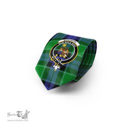 Scottish Monteith Tartan Tie with Family Crest Tartan Plaid NeckTie Scottish Plaid Tartan Plaid - ScotsTee - scotstee.com