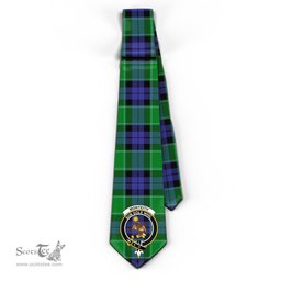 Scottish Monteith Tartan Tie with Family Crest Tartan Plaid NeckTie Scottish Plaid Tartan Plaid - ScotsTee - scotstee.com