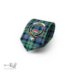 Scottish Rose Hunting Ancient Tartan Tie with Family Crest Tartan Plaid NeckTie Scottish Plaid Tartan Plaid - ScotsTee - scotstee.com