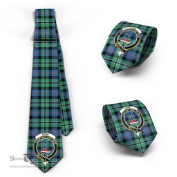 Scottish Rose Hunting Ancient Tartan Tie with Family Crest Tartan Plaid NeckTie Scottish Plaid Tartan Plaid - ScotsTee - scotstee.com