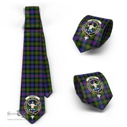 Scottish Murray of Atholl Modern Tartan Tie with Family Crest Tartan Plaid NeckTie Scottish Plaid Tartan Plaid - ScotsTee - scotstee.com