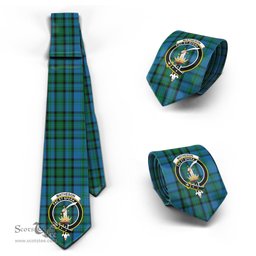 Scottish Matheson Hunting Tartan Tie with Family Crest Tartan Plaid NeckTie Scottish Plaid Tartan Plaid - ScotsTee - scotstee.com