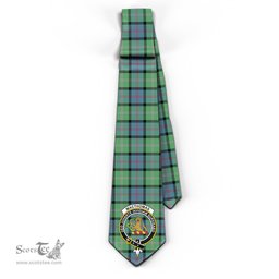Scottish MacThomas Ancient Tartan Tie with Family Crest Tartan Plaid NeckTie Scottish Plaid Tartan Plaid - ScotsTee - scotstee.com