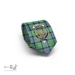 Scottish MacThomas Ancient Tartan Tie with Family Crest Tartan Plaid NeckTie Scottish Plaid Tartan Plaid - ScotsTee - scotstee.com
