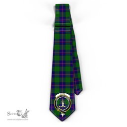 Scottish Shaw Modern Tartan Tie with Family Crest Tartan Plaid NeckTie Scottish Plaid Tartan Plaid - ScotsTee - scotstee.com