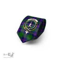 Scottish Shaw Modern Tartan Tie with Family Crest Tartan Plaid NeckTie Scottish Plaid Tartan Plaid - ScotsTee - scotstee.com