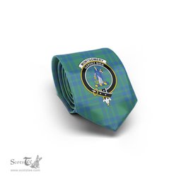 Scottish Montgomery Ancient Tartan Tie with Family Crest Tartan Plaid NeckTie Scottish Plaid Tartan Plaid - ScotsTee - scotstee.com