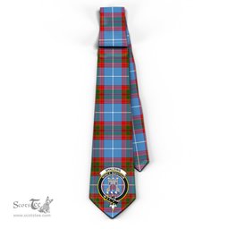 Scottish Spalding Tartan Tie with Family Crest Tartan Plaid NeckTie Scottish Plaid Tartan Plaid - ScotsTee - scotstee.com
