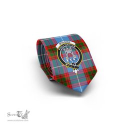 Scottish Spalding Tartan Tie with Family Crest Tartan Plaid NeckTie Scottish Plaid Tartan Plaid - ScotsTee - scotstee.com